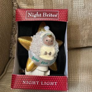 Vintage Nite Brites Baby’s First Star Christmas Night Light